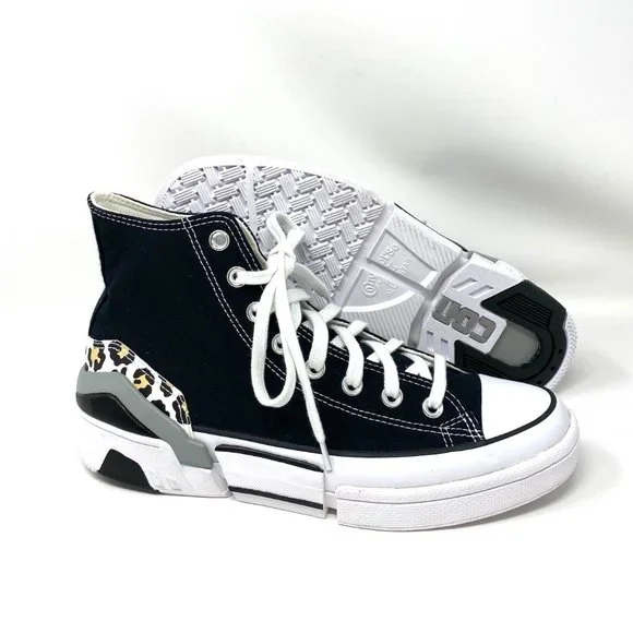 Converse Women's Size 11 566786C CPX70 High Canvas Black White Platform Sneakers - Picture 6 of 10
